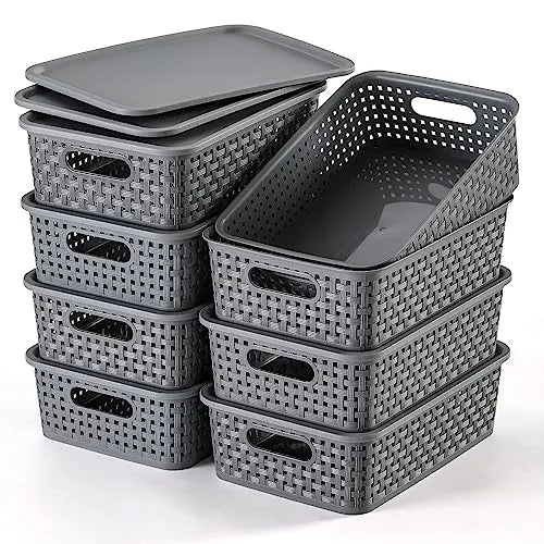 NETANY Lidded Storage Bins
