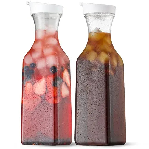 NETANY Flip-Top Water Carafes, 50 oz