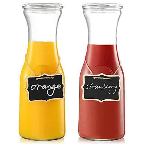 NETANY Glass Carafes with Lids