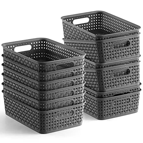 NETANY Small Storage Bins, Twelve Pack