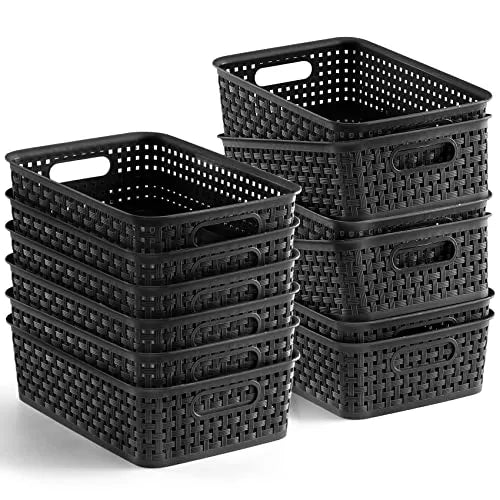 NETANY Small Storage Bins, Twelve Pack